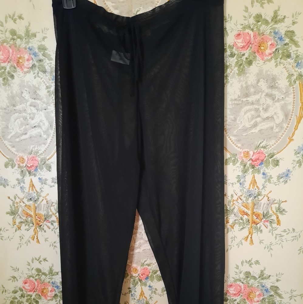 Swimsuit cover-up pants, sheer  M